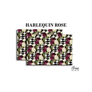 Harlequin Rose Pattern Decoupage Pack