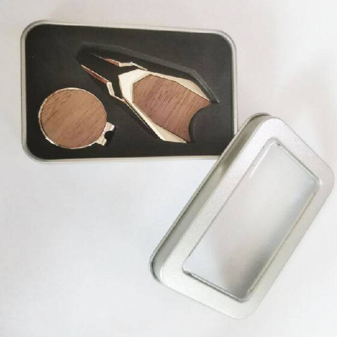 Golf Ball Marker and Divot Tool Gift Set - Engravable