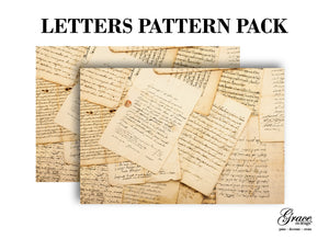 Letters Pattern Decoupage Pack