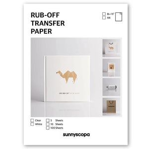 Rub Off Transfer Paper - 5 sets