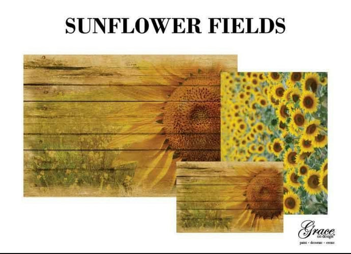 Sunflower Fields Decoupage Pack