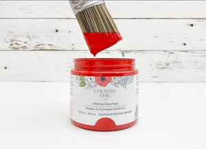 Country Chic All In One Decor Paint - 16 oz - Poppy