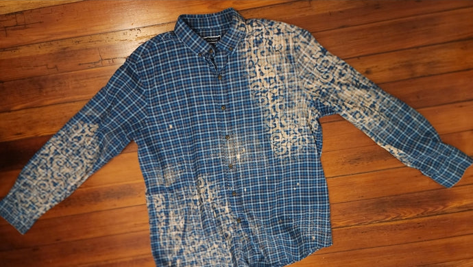 Vintage Distressed Flannel blues