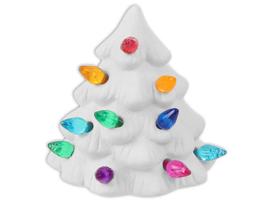 UNFINISHED Ceramic Christmas Tree Night Light Kit