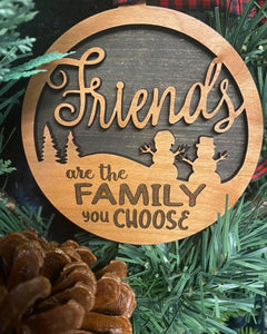 Friends - Wooden ornament