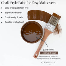 Country Chic All In One Decor Paint - 16 oz - Leather Bound